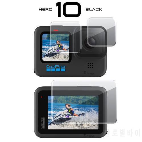 Tempered Glass Screen Protector Cover Case for GoPro Hero 11 10 9 Black Lens Protection Protective Film Go pro 11 10 Accessories