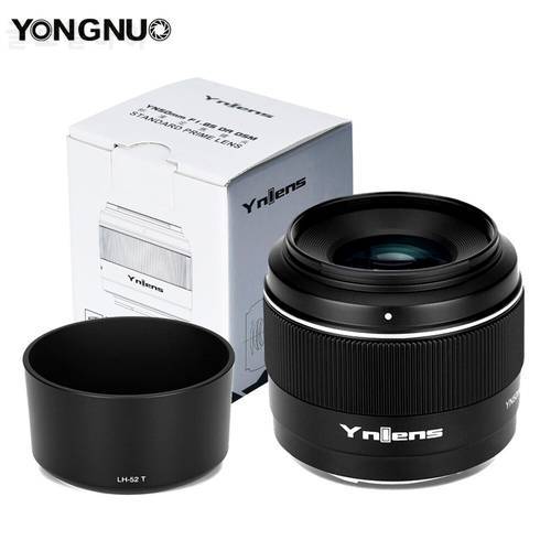 YONGNUO YN50mm F1.8S DA DSM Large Aperture AF MF 50mm F1.8 Standard Prime Portrait Lens Auto Focus for Sony E-mount APS-C Camera