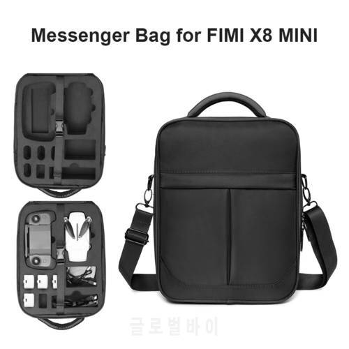 Drone Shoulder Crossbody Bag for FIMI X8 Mini Protector EVA Inner Liner Handbag Drone Storage Case Carrying Box