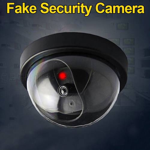 Fake Camera Dummy Security Camera Dome Indoor Outdoor Simulation Camera Home Security Surveillance Simulated Camera Led Monitor