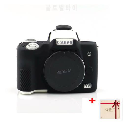 Silicon Case Body Protective Cover Protector Frame Skin Canon EOS M50 EOS M50 II M50 Mark II Camera accessories with Clean pen