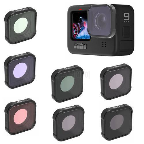For Gopro Hero 11 10 9 Black Camera Hero10 Filter Lens UV CPL ND ND4 ND8 ND16 ND32 ND64 Star Diving Red Pink light Pollution