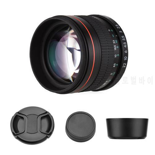 85mm F1.8 Large Full Frame Portrait Camera Lens Manual Focus EF Mount for Canon EOS 800D 600D 550D 90D 80D 77D 70D 50D 6D 5D