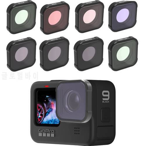 For GoPro Hero 10 Filter CPL UV ND 8 16 32 Red Lens Filters for GoPro Hero 9 Black For Hero9 Gopro9 Go Pro Camera Accessories