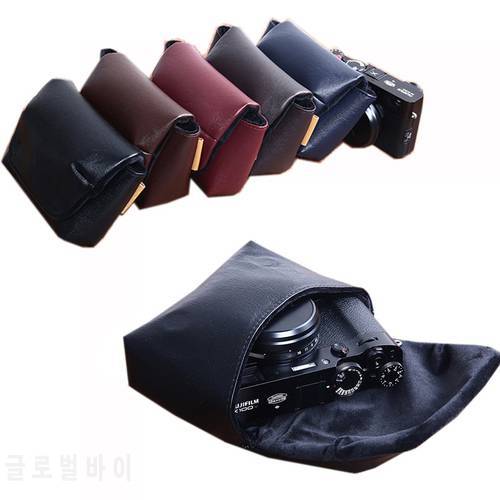 Portable PU leather camera bag case for Fujifilm X100S X100 X100F X100V XF10 X70 Waterproof protective Storage Pouch