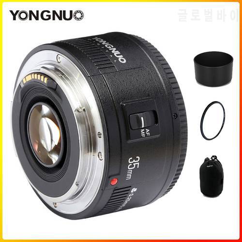 Yongnuo 35mm lens YN35mm F2 lens Wide-angle Large Aperture Fixed Auto Focus Lens For Nikon F Mount canon EF Mount EOS Cameras