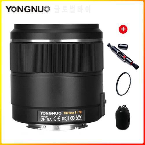 YN25mm F1.7M Micro 4/3 Mount System Standard Prime Lens Large Aperture AF/MF for Olympus E-M10 III IV E-M5 III E-PL10 Camera
