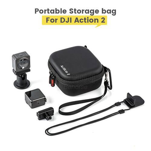 Carrying Case For DJI Action 2 Camera Durable Storage Bag Portable Handbag For DJI Osmo Action 2 Sports Camera Case Accessories