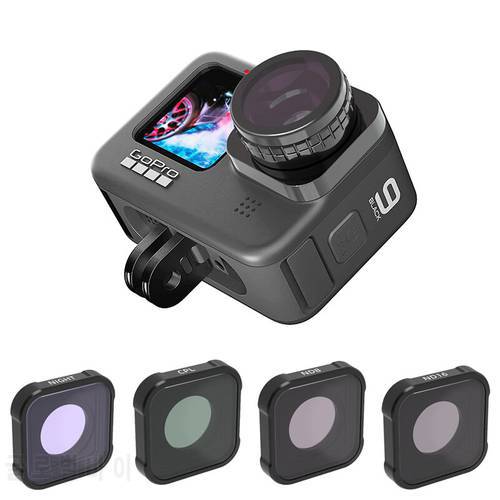 Camera Filter CPL UV ND8 ND16 ND32 ND64 Red Pink Magenta Night STAR Lens Filters For GoPro Hero9 10 Action Camera Accessories