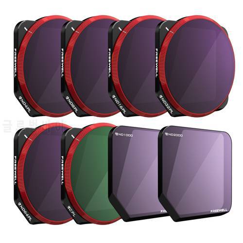Freewell All Day - 4K Series –8Pack ND, ND/PL, CPL Filters Compatible with Mavic 3/Mavic 3 Cine