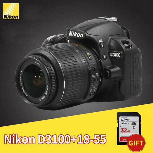 Nikon D3100 14.2 megapixel DX format CMOS sensor 1080p HD DSLR Camera with 18-55mm Lens