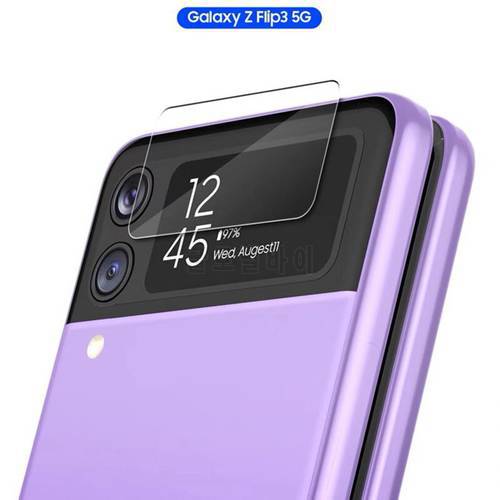 For Samsung Galaxy Z Flip3 5G Camera Lens Full Glass Protector Cover Folding Mobile Phone Lens Rear Screen Protective Film Glass