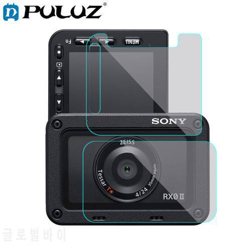 PULUZ Front Lens & Back LCD Display Flexible Anti-fingerprint AF HD Film for Sony RX0 II Camera Screen Protector Accessories