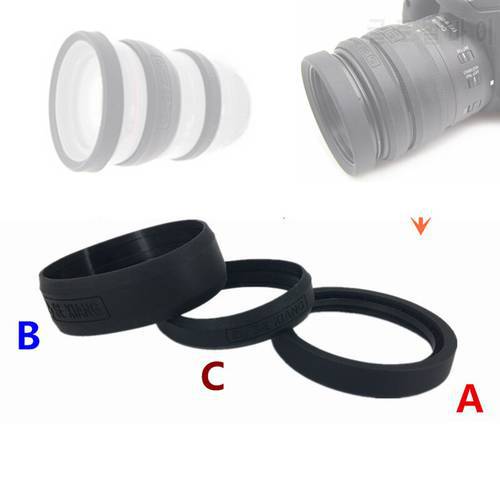 Lens Front Ring / Focus Ring / Zoom Ring Rubber Band Protector for Camera Silicon Case 52 55 58 62 67 72 77mm Wristband Bracelet