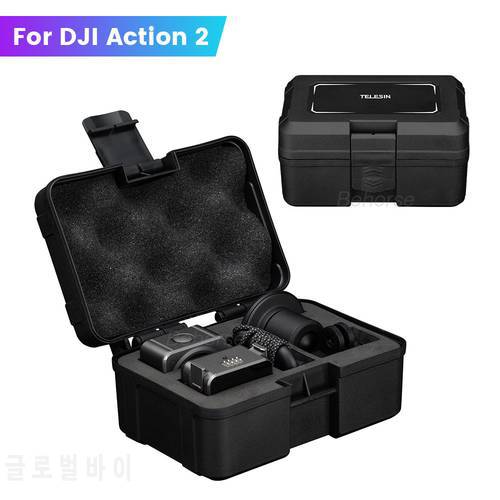 Safety Storage Box For DJI Action 2 Waterproof Portable Box Carry Case for DJI OSMO Action 2 Camera Dual Screen Combo Accessory