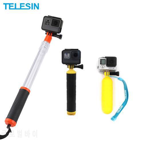 TELESIN Float Hand Grip Buoyancy Selfie Stick Rod Pole Stick for Gopro Hero11 10 9 8 7 6 5 4 3 Xiaomi Yi 4K Osmo Action 2 Camera