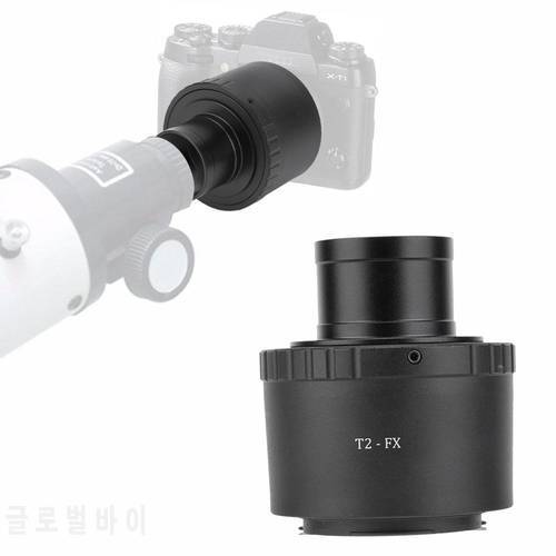 Lens Adapter Aluminium Alloy T2-FX 1.25inch Telescope to Fujifilm FX Mount DSLR Cameras Metal Camera Adapter Ring Lens Holder