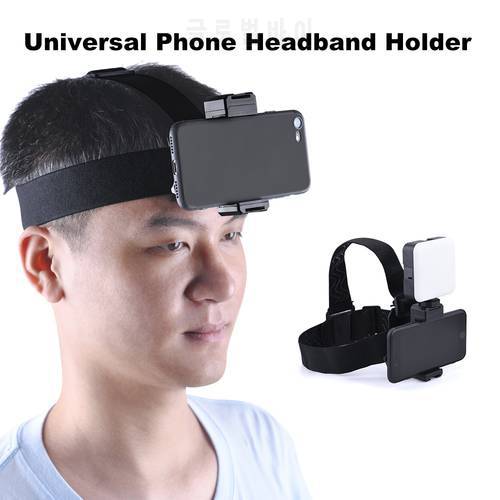 Universal Head Strap Mount Headband Holder With Mobile Phone Clip Holder Clip Bracket for Smartphones Volg Accessories