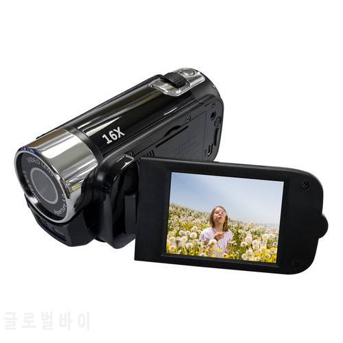 Portable 1080P High Definition Digital Video Camera DV Camcorder 16MP 2.7 Inch LCD Screen 16X Digital Zoom Built-in Battery