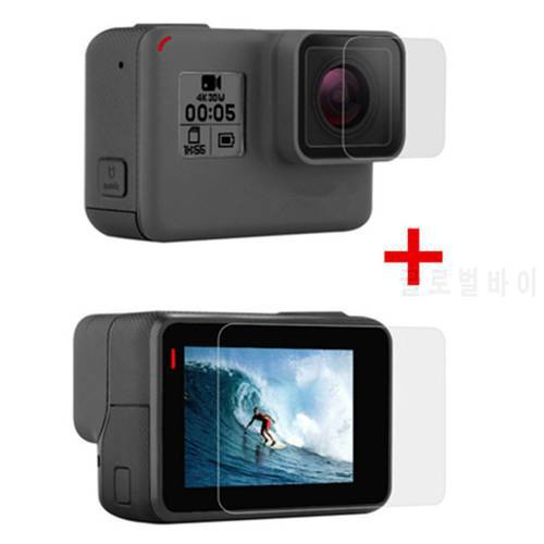 Tempered Film For Gopro Hero 7/6/5 Accessories Protector Scratch-resistant Protective Film For Go Pro Hero 7 6 5 Action Camera