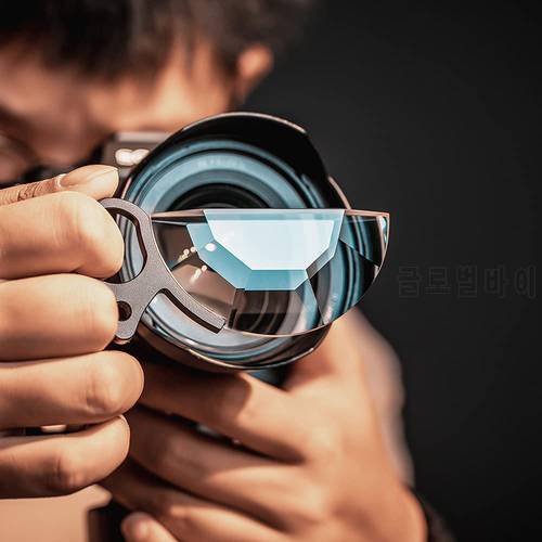 79mm Handheld Semicircle Kaleidoscope Special Effects camera Filter Optical Glass Prism Photographic SLR Camera Accessories