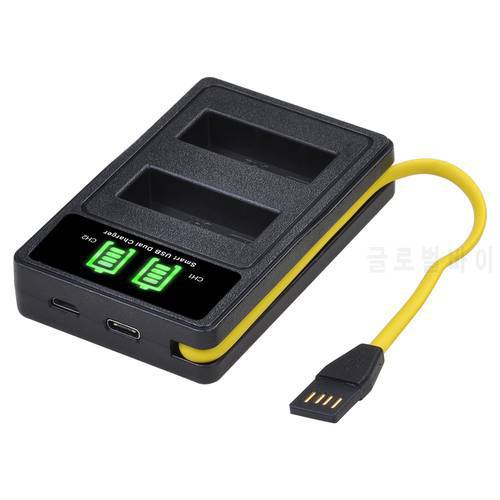BLS5 BLS50 BLS-5 BLS-50 Battery Charger with Type-C for Olympus PEN E-PL5 OMD-EM10 E-PL3 E-PL6 E-PL7 E-PM2 E-M10 Stylus1