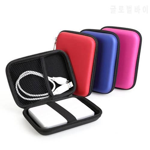 2.5 inch Hard Disk Case External Storage Headset Pack Bag Disk Case Zipper Pouch Earphone Cover Mobile EVA Storage Carrier Box