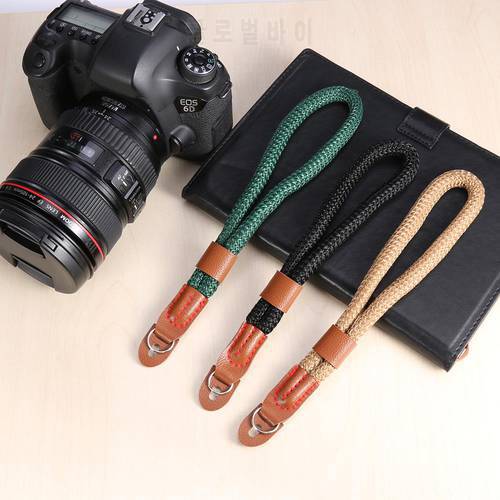 Camera Rope Wrist Strap Safety Camera Wrist Band Grip Handmade Lanyard for Canon Sony Leica Digital Camera Accessories