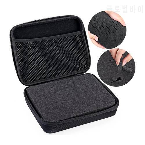 DIY Travel Storage Collection Bag Camera Bag Case Foam Portable shockproof For GoPro Hero 10 8 9 Xiaomi Yi Dji Osmo Accessories