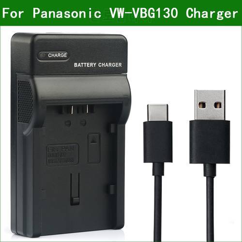 LANFULANG USB Battery Charger for Panasonic Camera VW-VBG070 VW-VBG130 VW-VBG260 DMW-BLA13 AG AC160 HMC70 HMC71 HMC150 HMR10