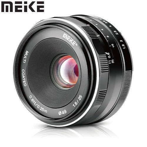 Meike 25mm f1.8 APS-C Wide Angle Manual Lens for Olypums Panasonic Micro 4/3 M4/3 Mount GX7 GX8 GH3 GH4 GH5 E-M1 E-M5 E-M10 ii