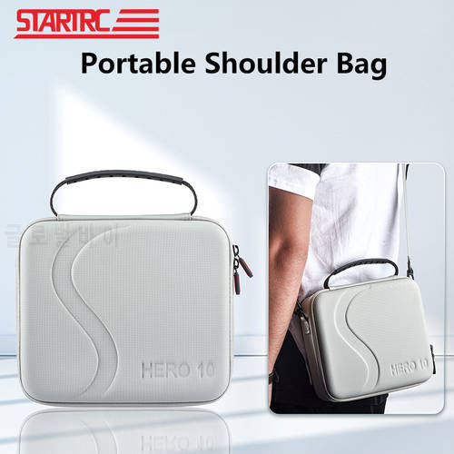 STARTRC Gopro Hero 10 Portable Bag Handbag Storage Bag Waterproof PU Shoulder Bags for Gopro Hero 9 Sport Camera accessories