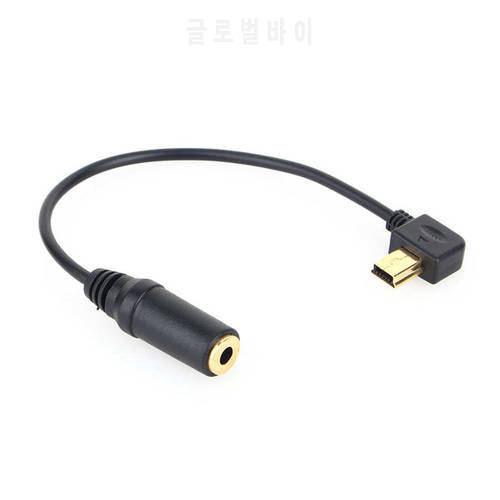 17cm Length Audio Microphone USB MIC Link Adapter Connector Cable Wire Plug and Play for GoPro Hero 3 3+ 4 Camera Accessories