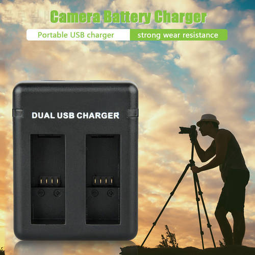 Dual Battery Pack Charger Camera Elements Carrying Handheld for GoPro Hero 9 Black Chargeable Cell Power Station