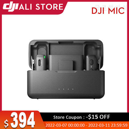 DJI MIC Wireless Microphone 250m Transmission Range Dual-Channel Recording 15-hour Battery Life original brand new in stock