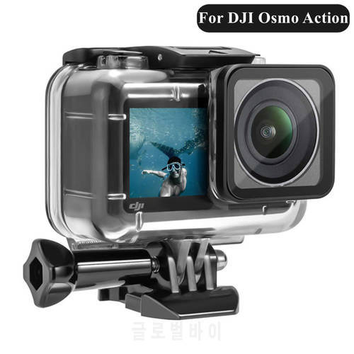 60M Housing Waterproof Case For Dji Osmo Action Camera Protective Underwater Diving Cover For Osmo Action Camera Accessories