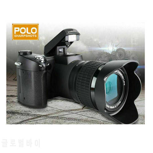 33MP HD D7300 Camcorder Camera Wide Angle Lens + 24X Telephoto Lens + LED + Tripod Set
