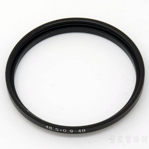 48.5-49 Step Up Filter Ring 48.5mm x0.9 Male to 49mm x0.75 Female Lens adapter