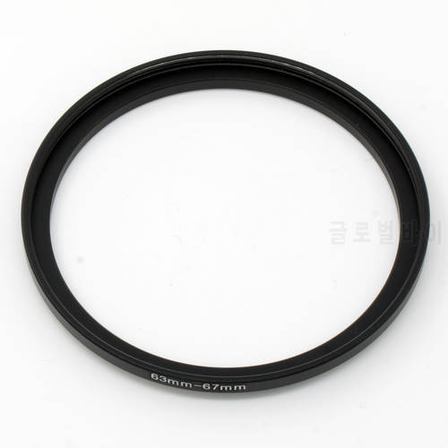 63-67 Step Up Filter Ring 63mm x0.75 Male to 67mm x0.75 Female Lens adapter
