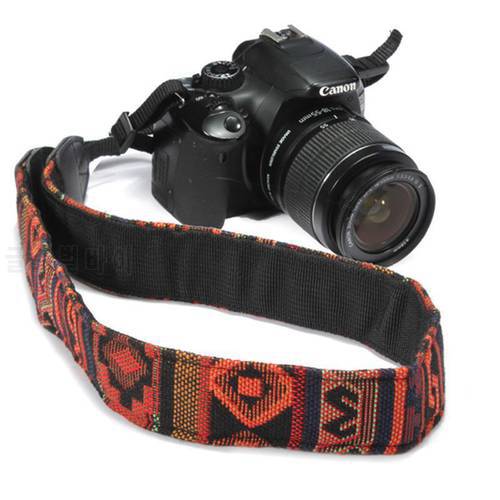 HobbyLane SLR Camera Strap Cloth Micro Single Digital Camera Shoulder Strap Ethnic Style Adjustable d20