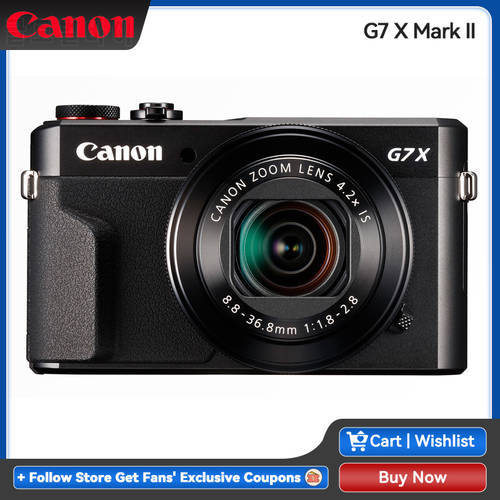 Canon PowerShot G7 X Mark II Digital Camera Zoom Lens Kit Vlog 4K Video Shooting Autofocus Professional Photography Home Travel