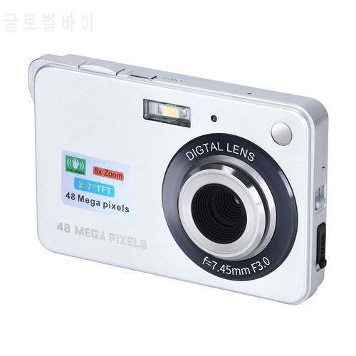 Digital Camera HD TFT LCD Display Video Camera 48MP 1080P 8x Zoom Anti-Shake Camcorder 2.7 Inch Micro Camera Video Ship