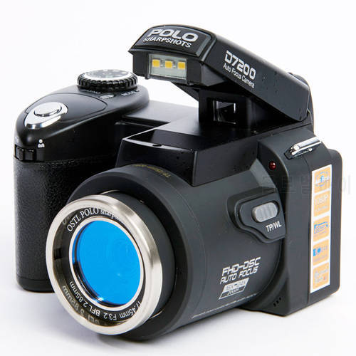 HD POLO D7200 Digital Camera 33Million Pixel Auto Focus Professional SLR Video Camera 24X Optical Zoom Three Lens Bag