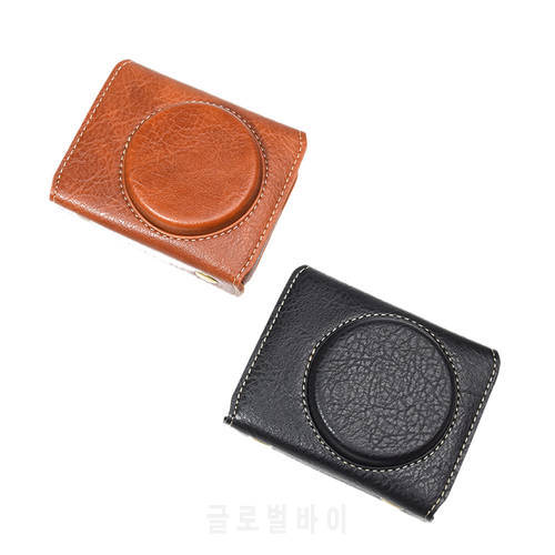 2021 Leather Camera Case Cover Bag For Sony RX100 RX100 VII VI VA V IV III II 7 6 5 4 3 2 RX100M3 M4 M5 M6 M7 With Strap