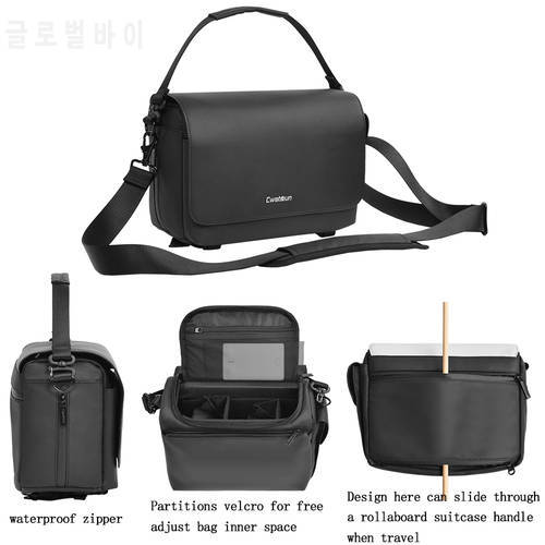 CADeN DSLR Camera Sling Bag Water-resistant Shockproof Camera Handbag for Nikkon Sony Lens Tripod Roomy Outdoor Photography Case