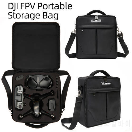 Ugrade High Capacity For DJI FPV Drone Carrying Case Shoulder Storage Bag Travel Bag for DJI FPV Combo Drone Accessories