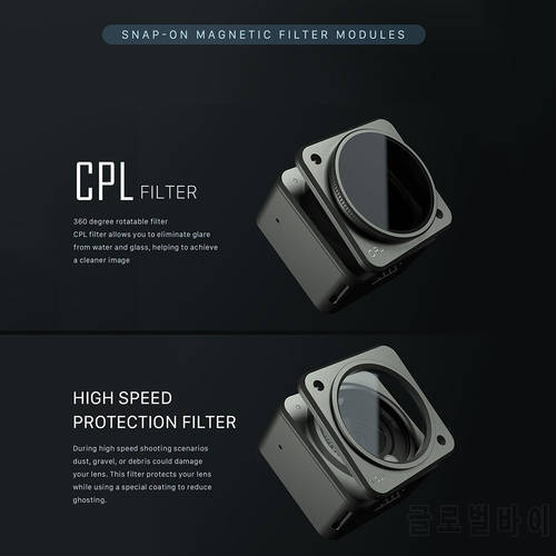 DJI Osmo Action 2 Lens Filters ND8/16/32/64 Filter Set MCUV Filter CPL Filter for DJI Osmo Action 2 Magnetic Filter System Parts