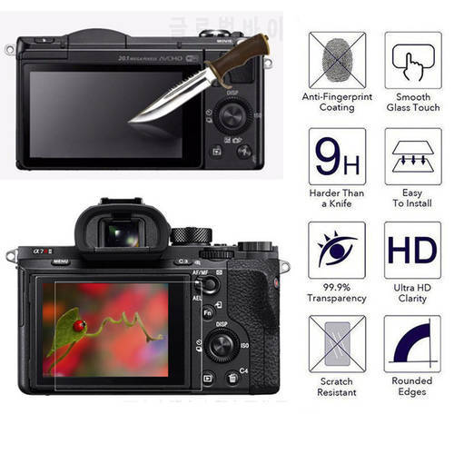 LCD Screen Protector Tempered Glass Film Cover For Sony Alpha A6000 RX100 A77 ZV1 a6400 ZVE10 A7M4 a7M3 A7C Camera Accessories