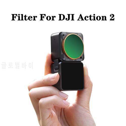 DJI Action 2 Lens Action Camera Filter CPL UV ND 8/16/32/64 Macro Starry Night NDPL Lens for DJI Action 2 Camera Accessories