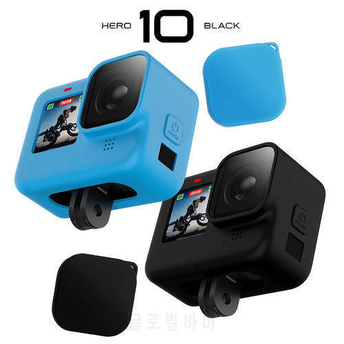 GoPro Hero 10 9 Action camera Silicon Protective Cover Sleeve Housing Frame with Lanyard Accessory for GoPro Hero 10 9